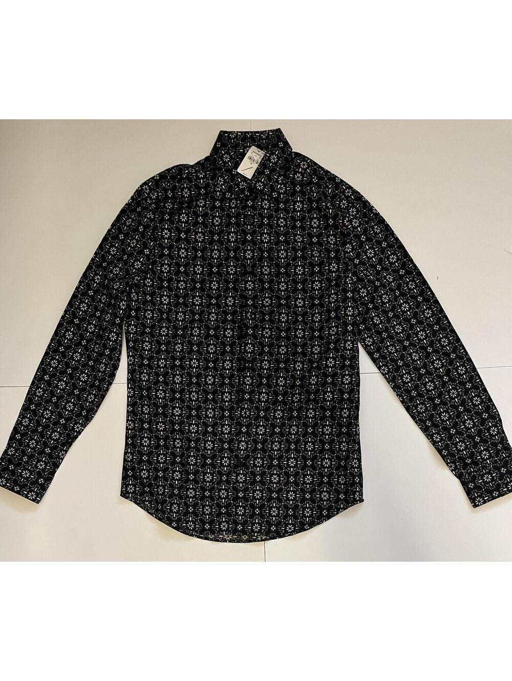 New Express Slim Printed Floral Stretch 1MX Dress Shirt Size XS *Retail $68*